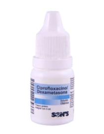 Ciprofloxacino/Dexametasona Gotas Oftálmicas