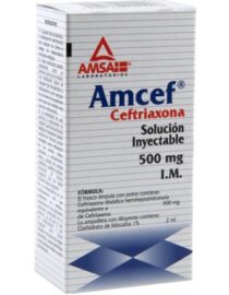 Ceftriaxona 500mg Inyectable